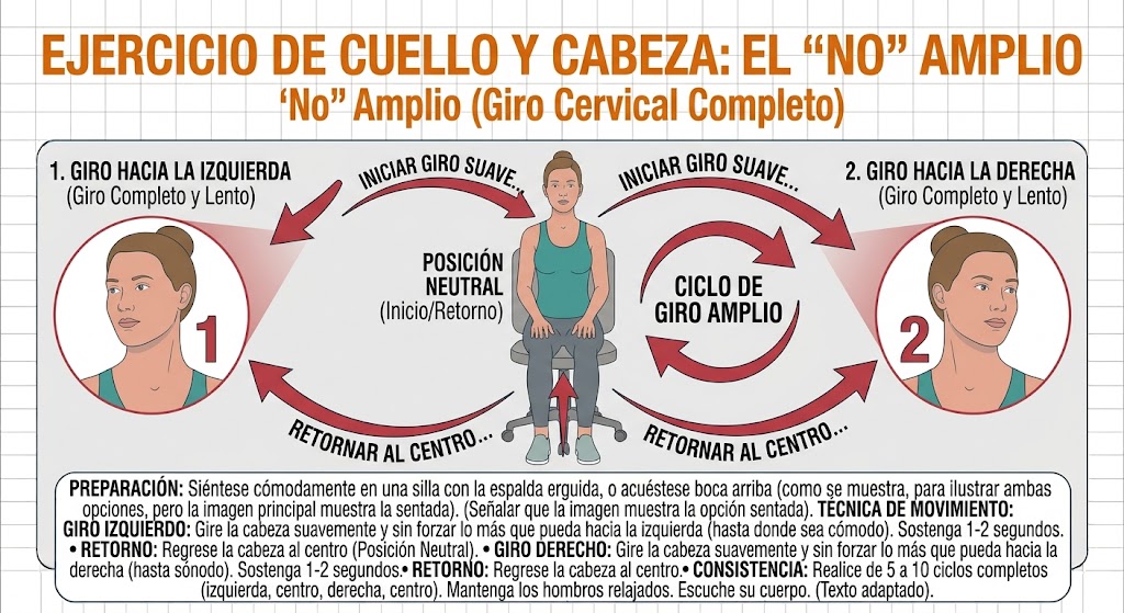 Cuello y Cabeza El No amplio